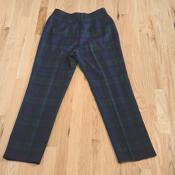 Lauren Ralph Lauren Women’s Blackwatch Tartan Pants – Size 12  100% Pure Wool - Picture 4 of 7
